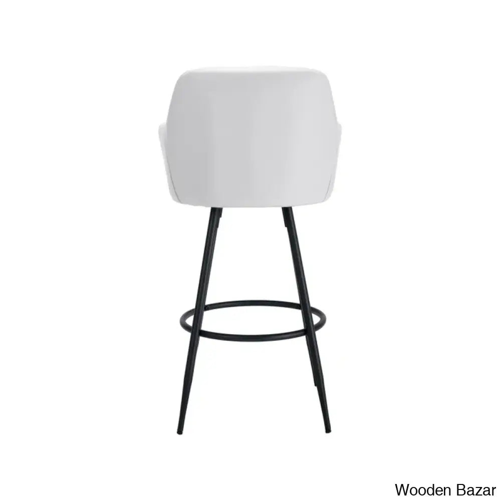 Irelyno Pu Swivel Upholstered 30’’ Counter And Bar Stool (Set Of 2)