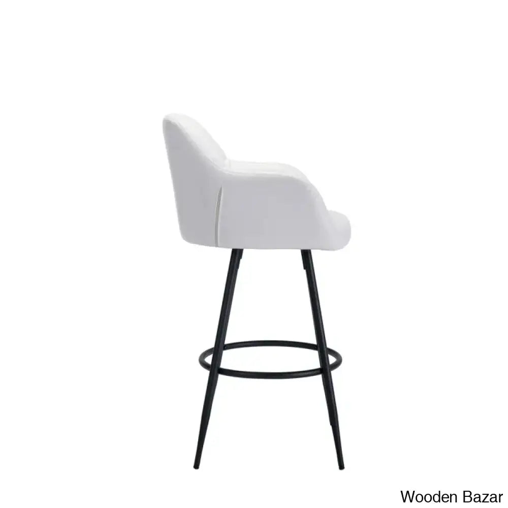 Irelyno Pu Swivel Upholstered 30’’ Counter And Bar Stool (Set Of 2)