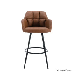 Irelyno Pu Swivel Upholstered 30’’ Counter And Bar Stool (Set Of 2)