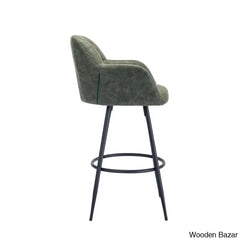 Irelyno Pu Swivel Upholstered 30’’ Counter And Bar Stool (Set Of 2)