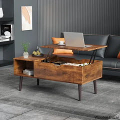 Irfaann Single Coffee And Center Table Brown