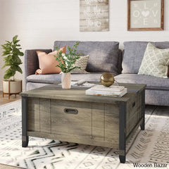 Ivybridgey Lift-Top Coffee And Center Table With Storage Retro Gray Oak