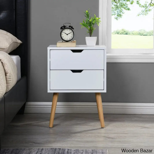 Bedside Table - Wooden Bazar