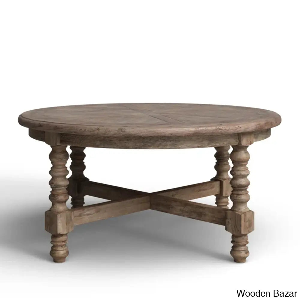 Jacob Solid Wood Coffee And Center Table