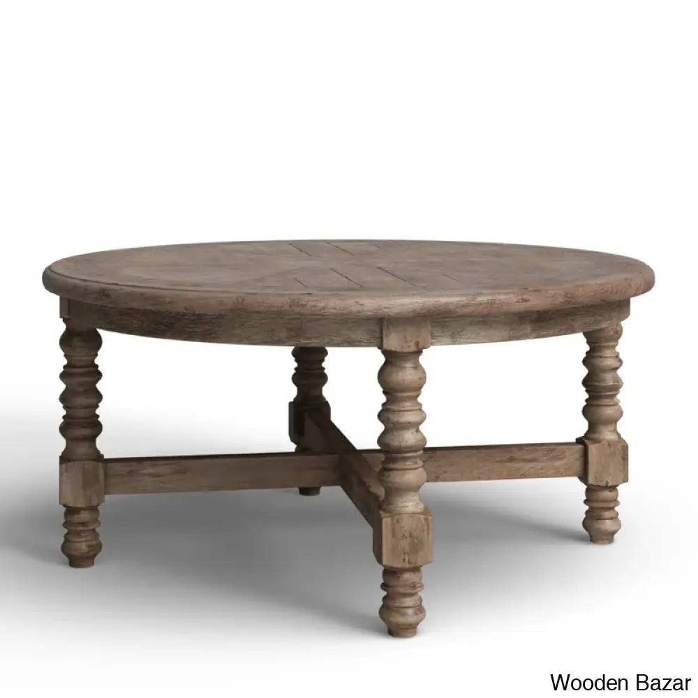 Jacob Solid Wood Coffee And Center Table