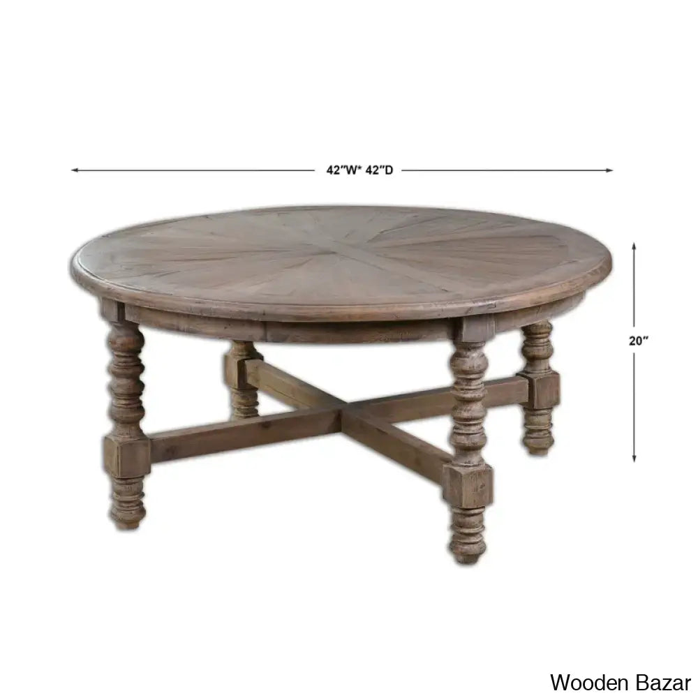 Jacob Solid Wood Coffee And Center Table