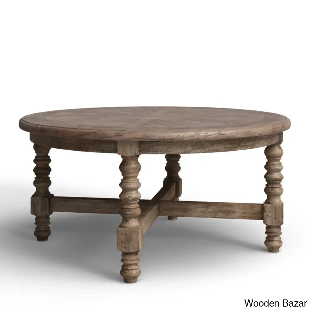 Jacob Solid Wood Coffee And Center Table