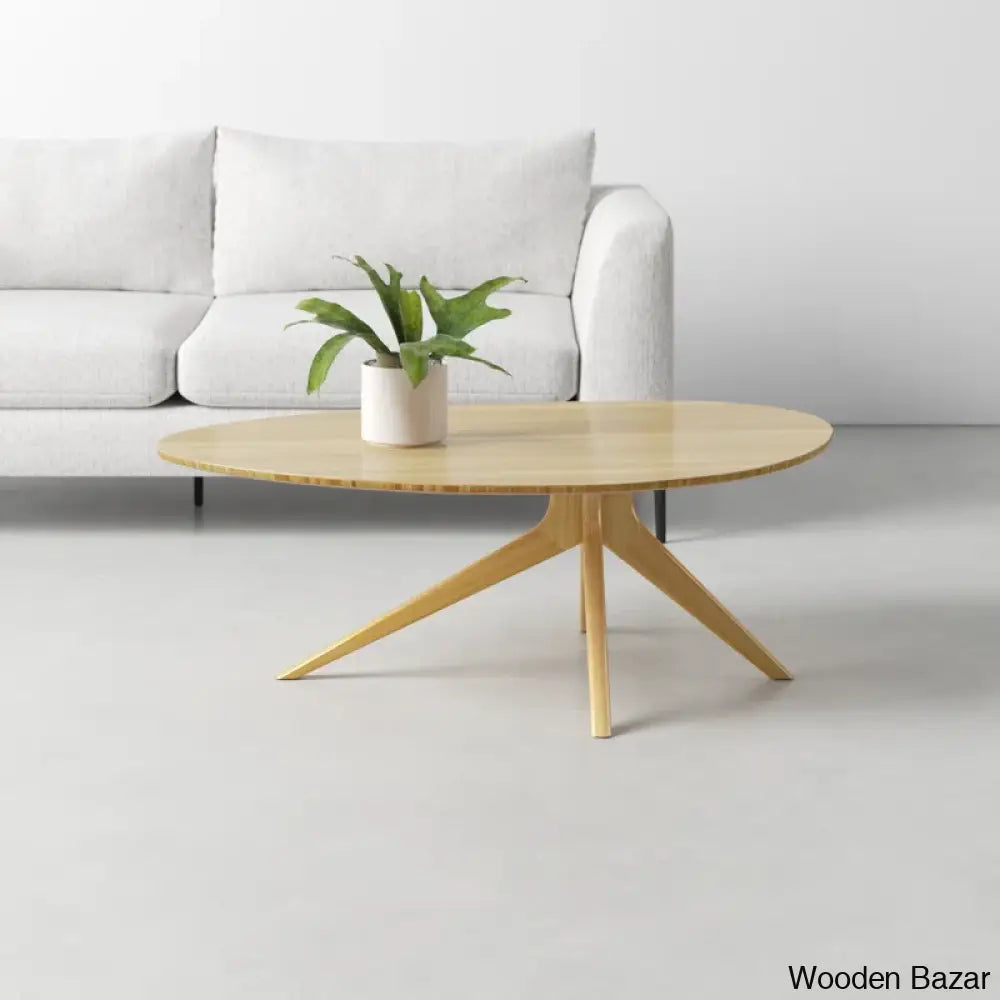 Janeyx Solid Wood Coffee And Center Table