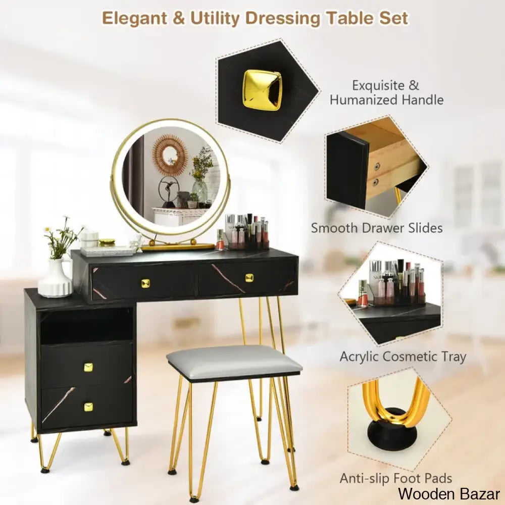 Black Dressing Table-4