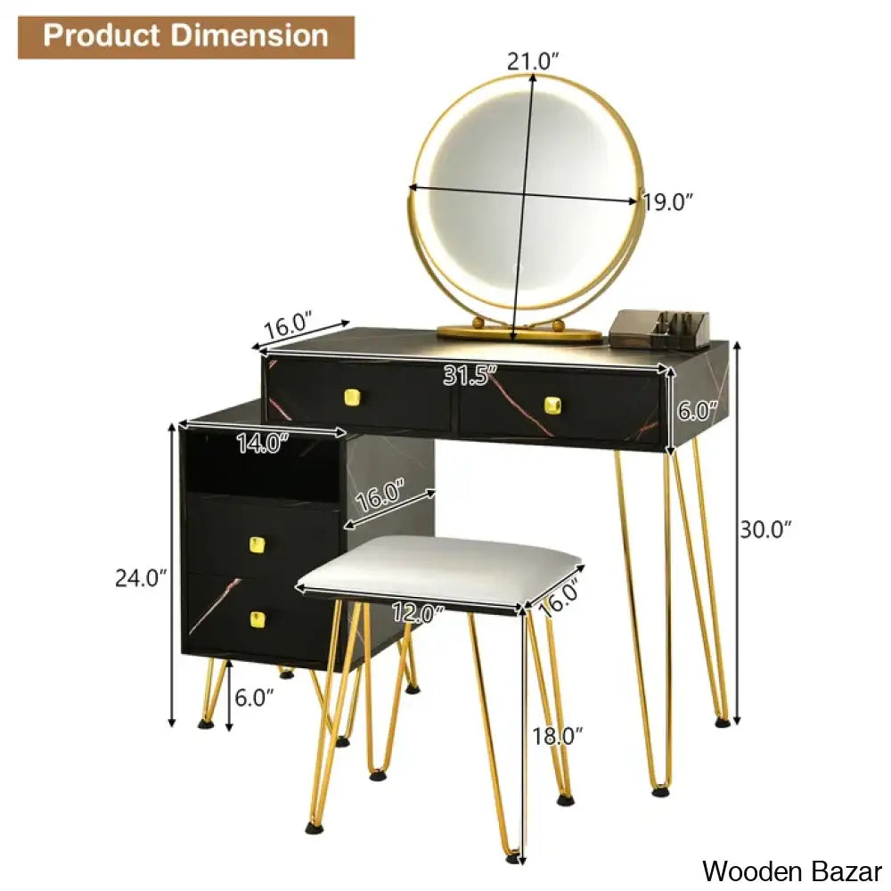 Black Dressing Table-7