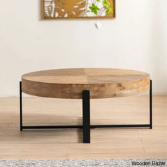 Jarrel Solid Wood Top Coffee Table And Center Table