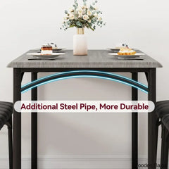 Jatta Stylish 4 Seater Dining Table Set - Wooden Bazar