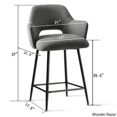 Jaydeny Upholstered Arm 25.5’’ Counter And Bar Stool (Set Of 2)