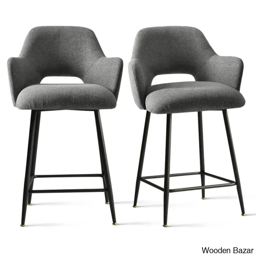 Jaydeny Upholstered Arm 25.5’’ Counter And Bar Stool (Set Of 2)