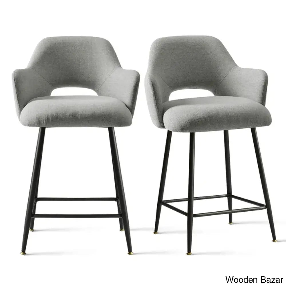 Jaydeny Upholstered Arm 25.5’’ Counter And Bar Stool (Set Of 2)