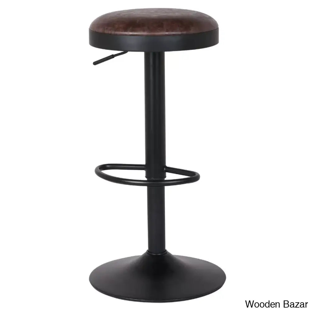 Jaydonw Swivel Upholstered Adjustable Height Counter And Bar Stool With Metal Frame (Set Of 2)