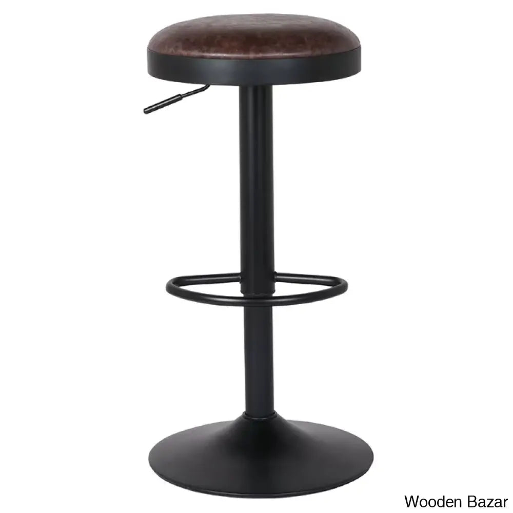 Jaydonw Swivel Upholstered Adjustable Height Counter And Bar Stool With Metal Frame (Set Of 2)