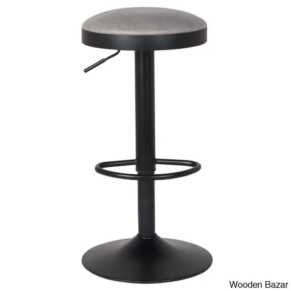 Jaydonw Swivel Upholstered Adjustable Height Counter And Bar Stool With Metal Frame (Set Of 2)