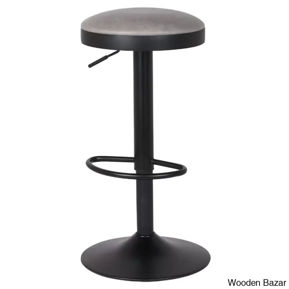 Jaydonw Swivel Upholstered Adjustable Height Counter And Bar Stool With Metal Frame (Set Of 2)