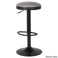 Jaydonw Swivel Upholstered Adjustable Height Counter And Bar Stool With Metal Frame (Set Of 2)