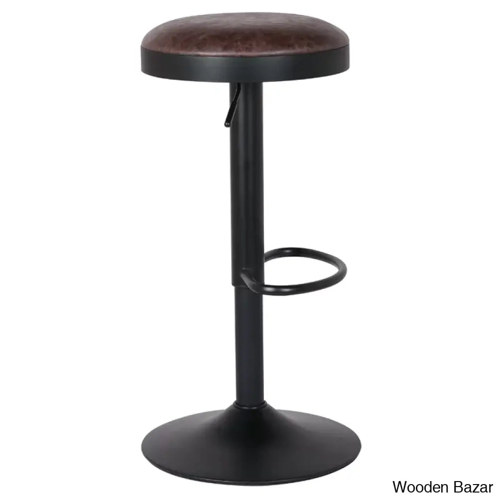 Jaydonw Swivel Upholstered Adjustable Height Counter And Bar Stool With Metal Frame (Set Of 2)