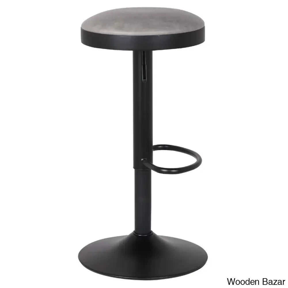 Jaydonw Swivel Upholstered Adjustable Height Counter And Bar Stool With Metal Frame (Set Of 2)