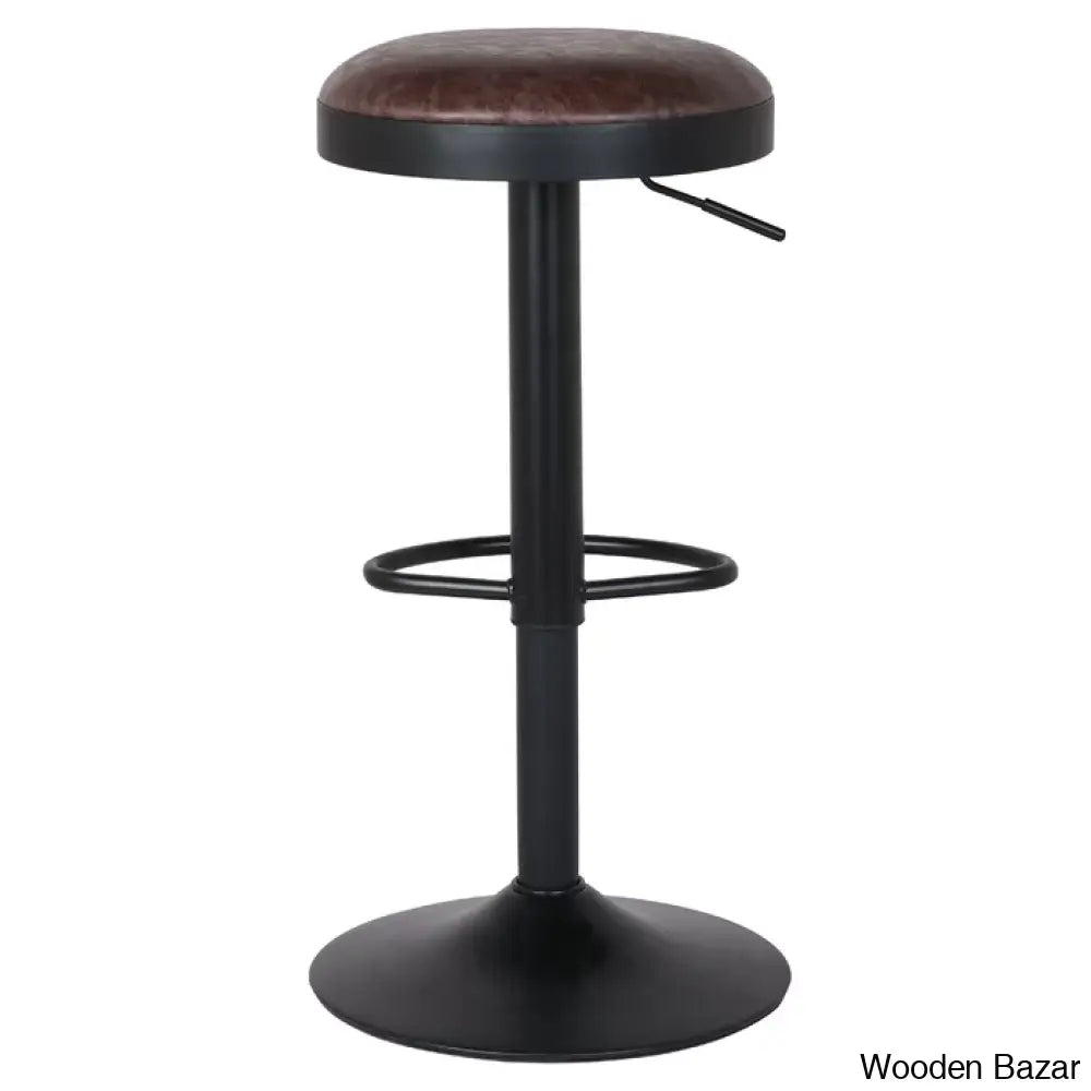 Jaydonw Swivel Upholstered Adjustable Height Counter And Bar Stool With Metal Frame (Set Of 2)