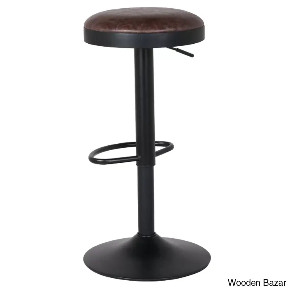 Jaydonw Swivel Upholstered Adjustable Height Counter And Bar Stool With Metal Frame (Set Of 2)