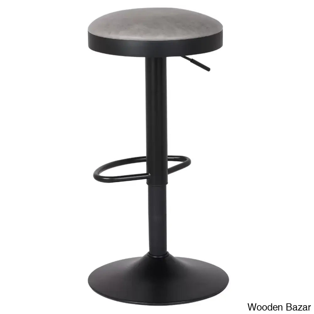 Jaydonw Swivel Upholstered Adjustable Height Counter And Bar Stool With Metal Frame (Set Of 2)