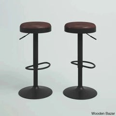 Jaydonw Swivel Upholstered Adjustable Height Counter And Bar Stool With Metal Frame (Set Of 2)