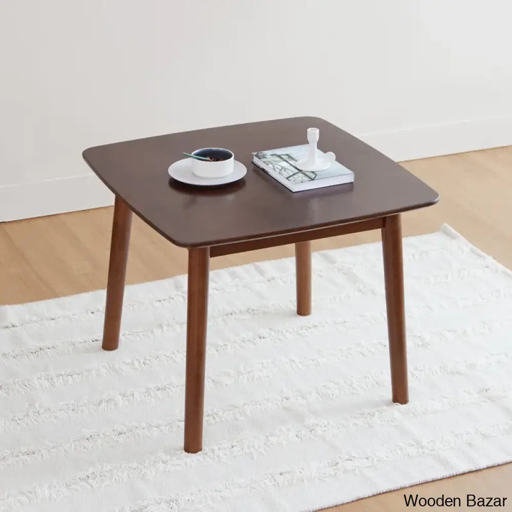 Jereney Solid Wood Square Coffee And Center Table