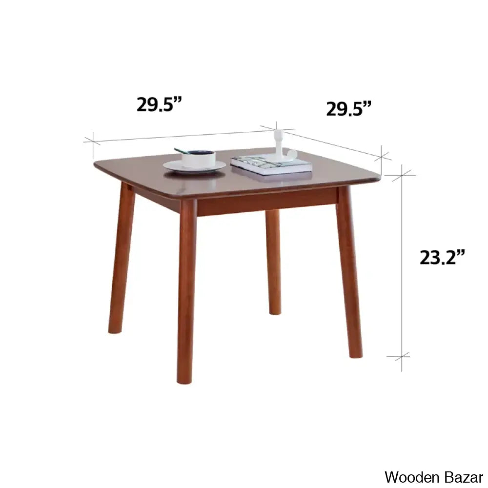 Jereney Solid Wood Square Coffee And Center Table