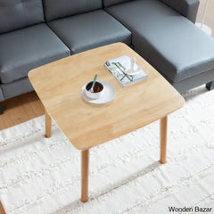 Jereney Solid Wood Square Coffee And Center Table