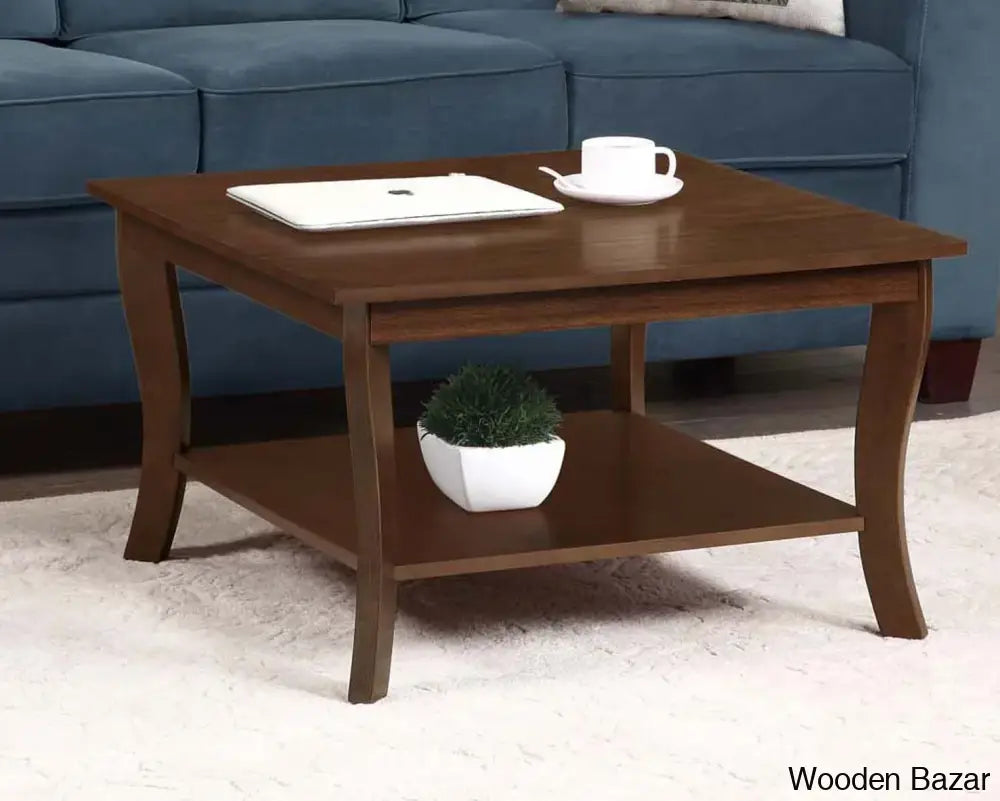 Jeriome Coffee Table With Shelf And Center Espresso