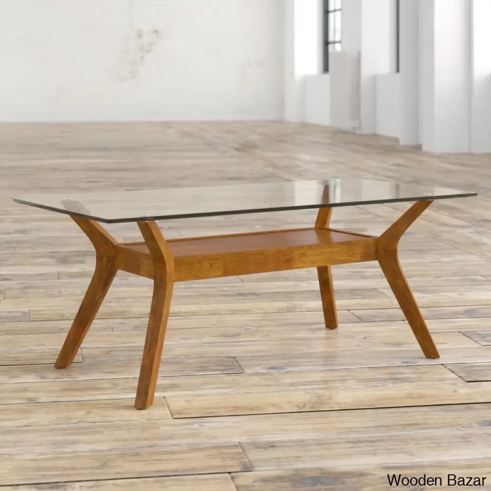 Jermariuos Glass Top Coffee And Center Table