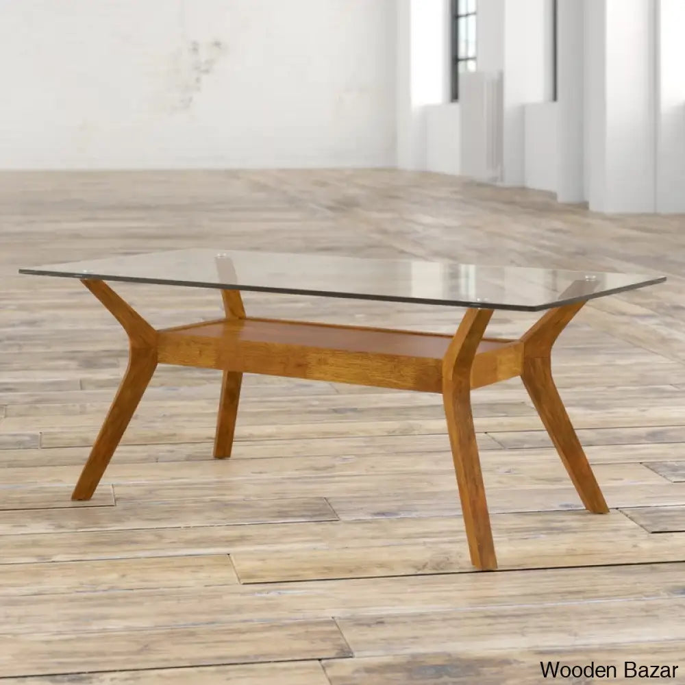 Jermariuos Glass Top Coffee And Center Table