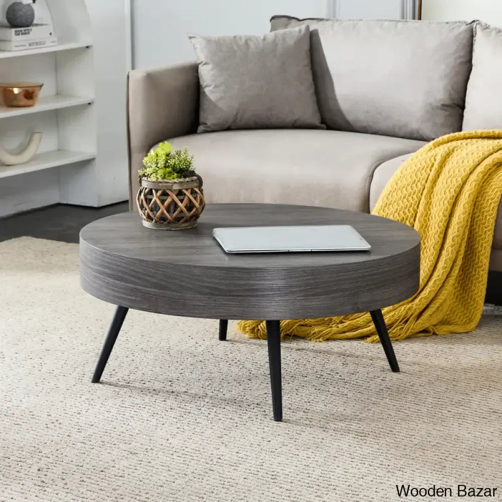 Jeveah Coffee Table And Center Table Black