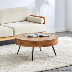 Jeveah Coffee Table And Center Table Brown