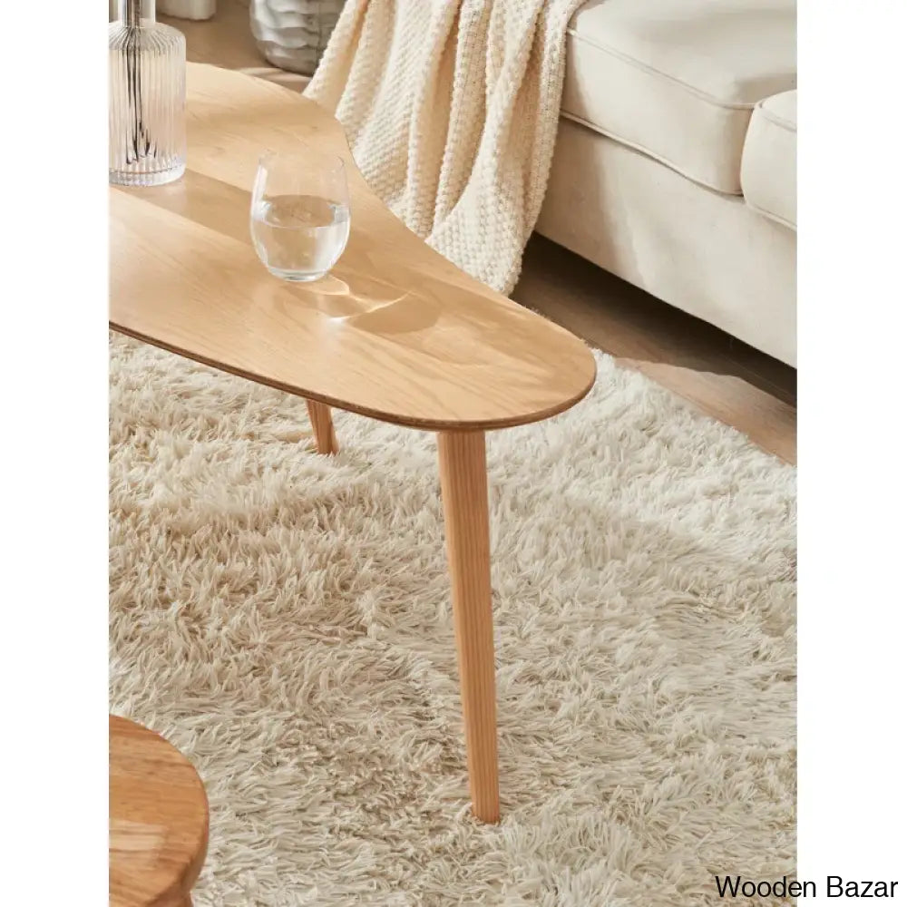 Jhaniyan Solid Wood Coffee And Center Table