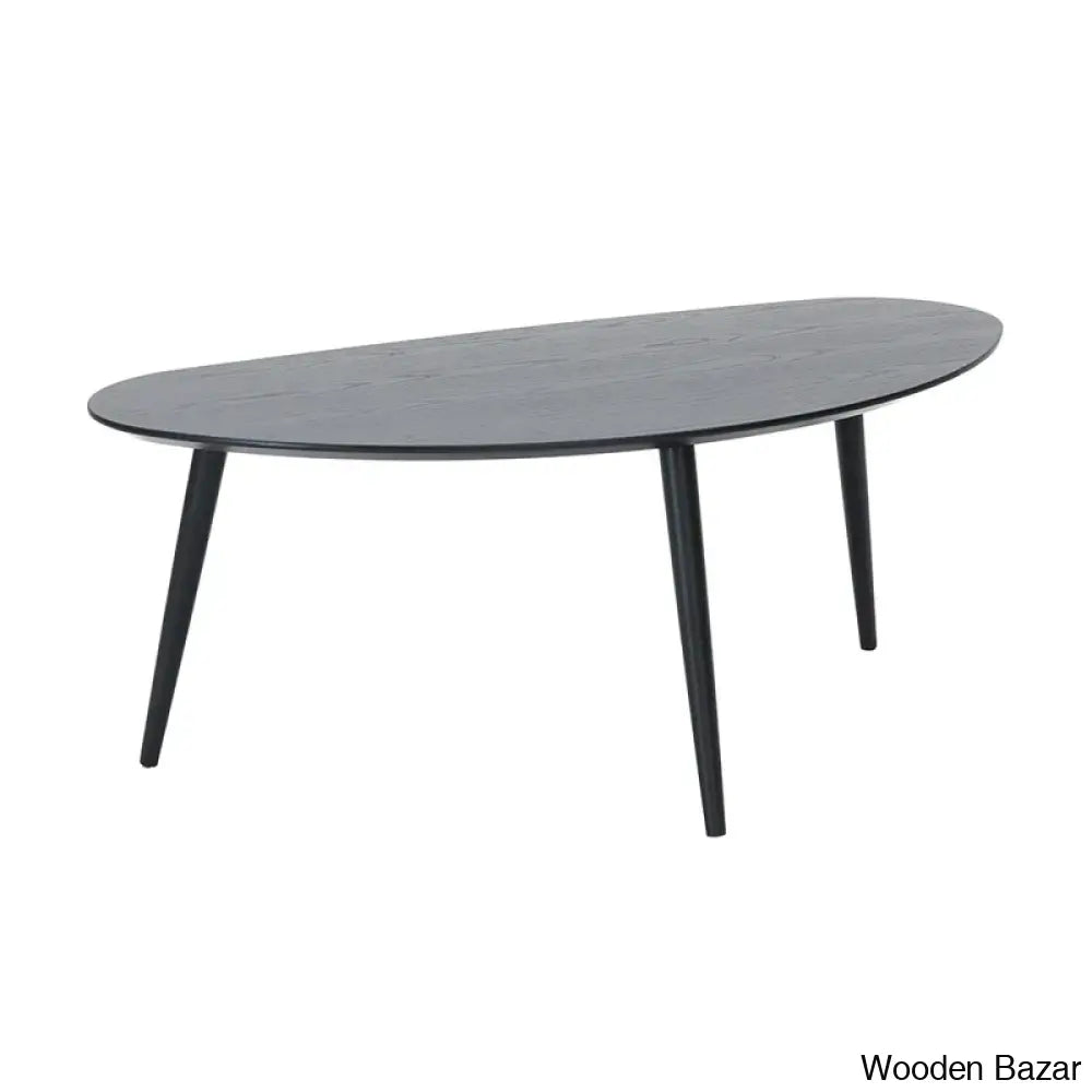 Jhaniyan Solid Wood Coffee And Center Table Black