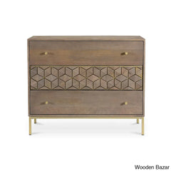 Jill Modern Chest Of Drawers In Solid Wood Durable Storage Solution