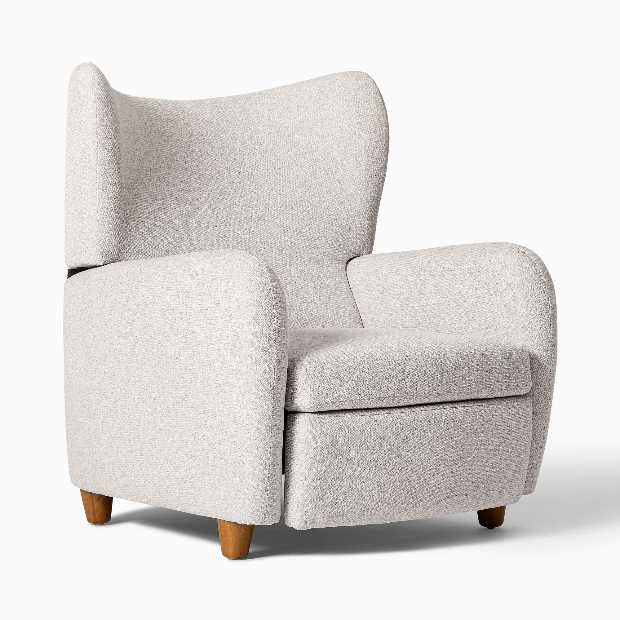 Wipick Wing Recliner - Wooden bazar