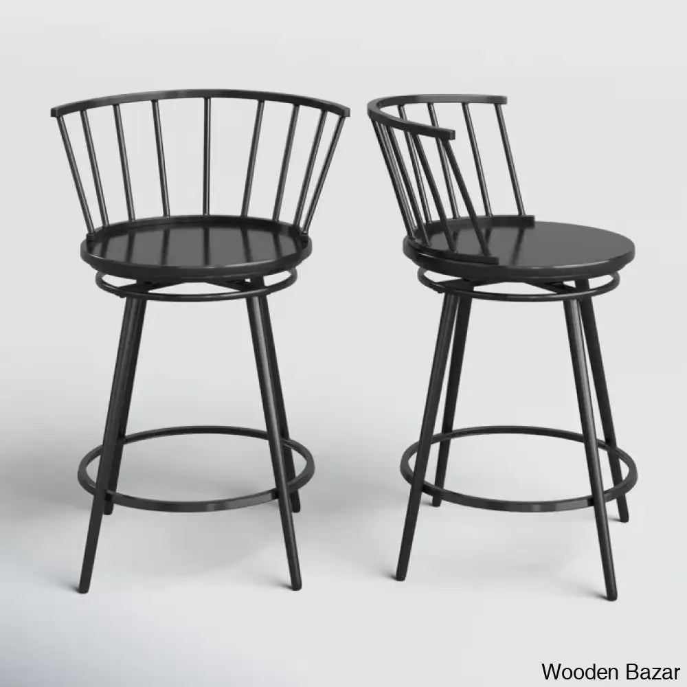 Johannas Swivel 24’’ Counter And Bar Stool (Set Of 2)