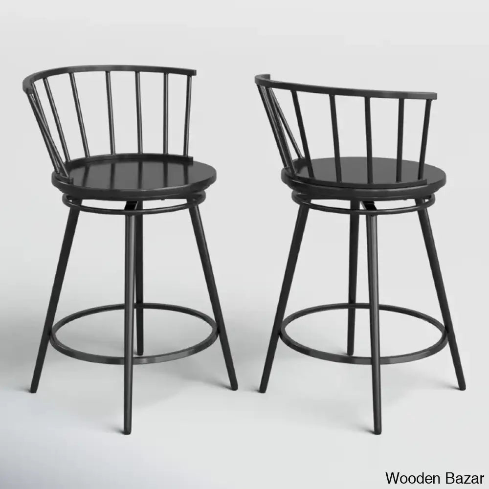 Johannas Swivel 24’’ Counter And Bar Stool (Set Of 2)