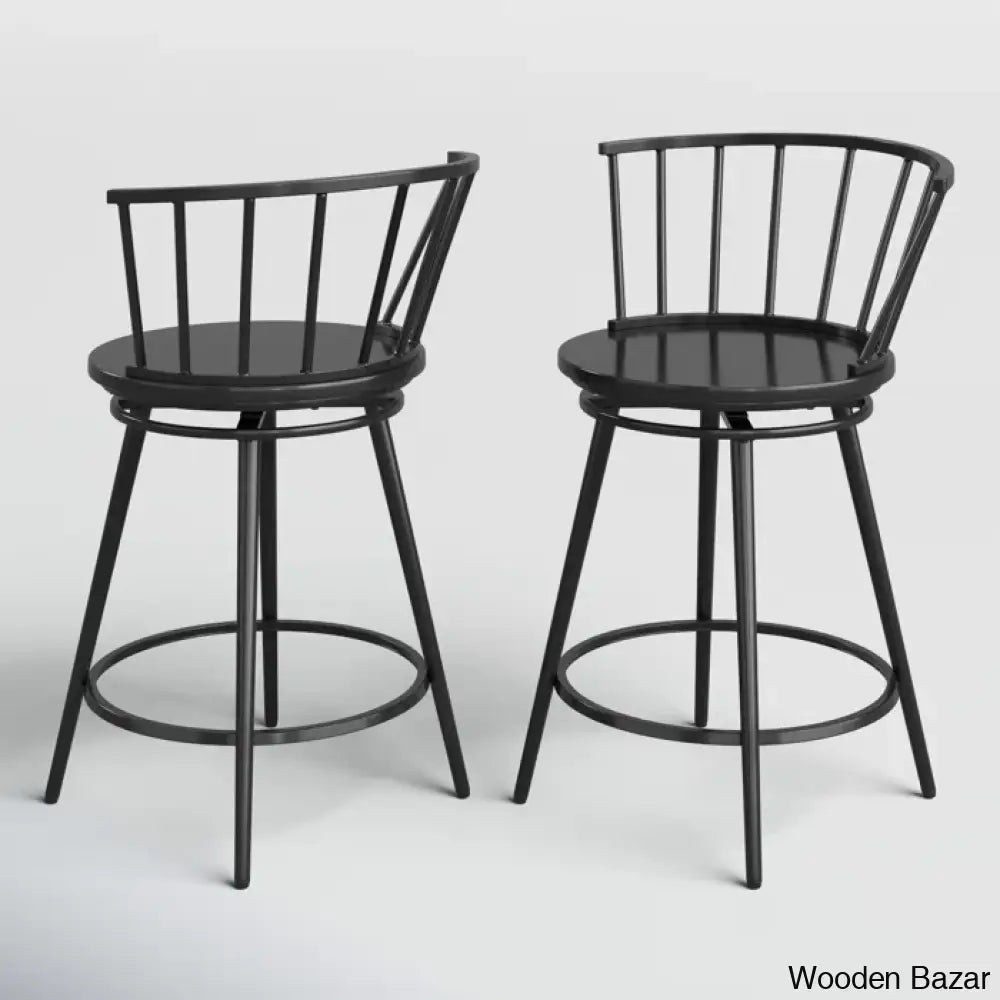 Johannas Swivel 24’’ Counter And Bar Stool (Set Of 2)