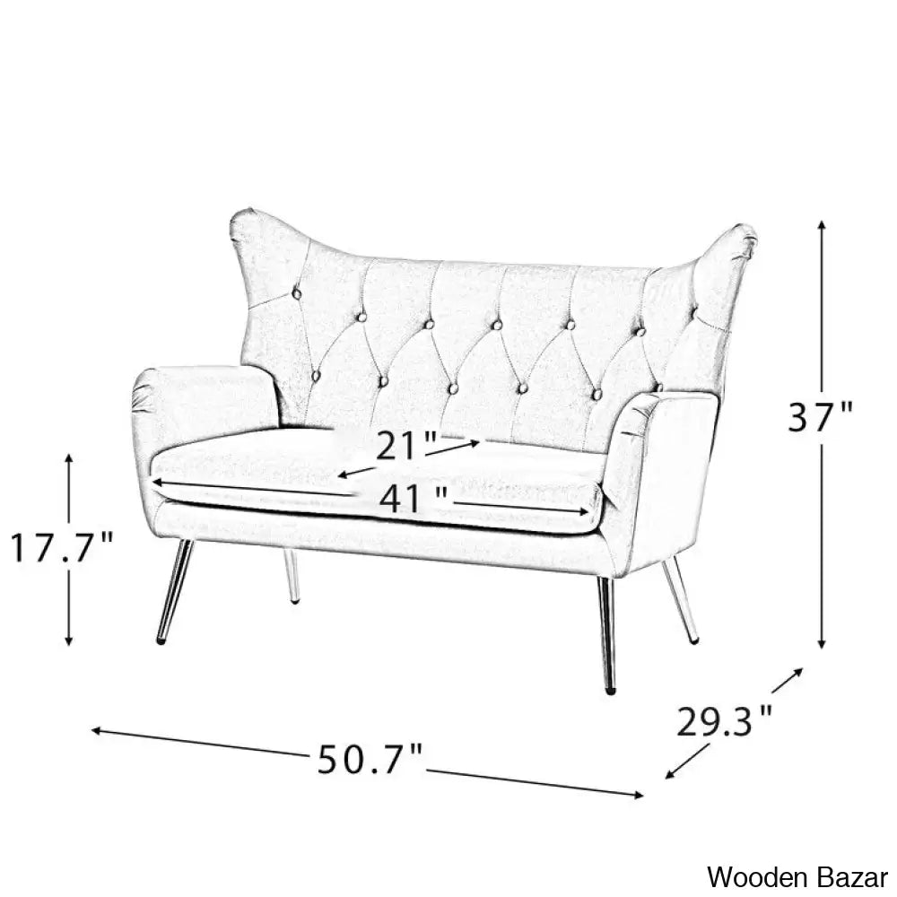 Loveseat - Wooden Bazar