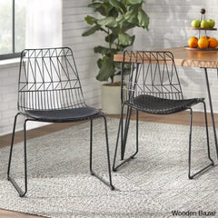 Joplin Modern 4 Seater Dining Table Set - Wooden Bazar