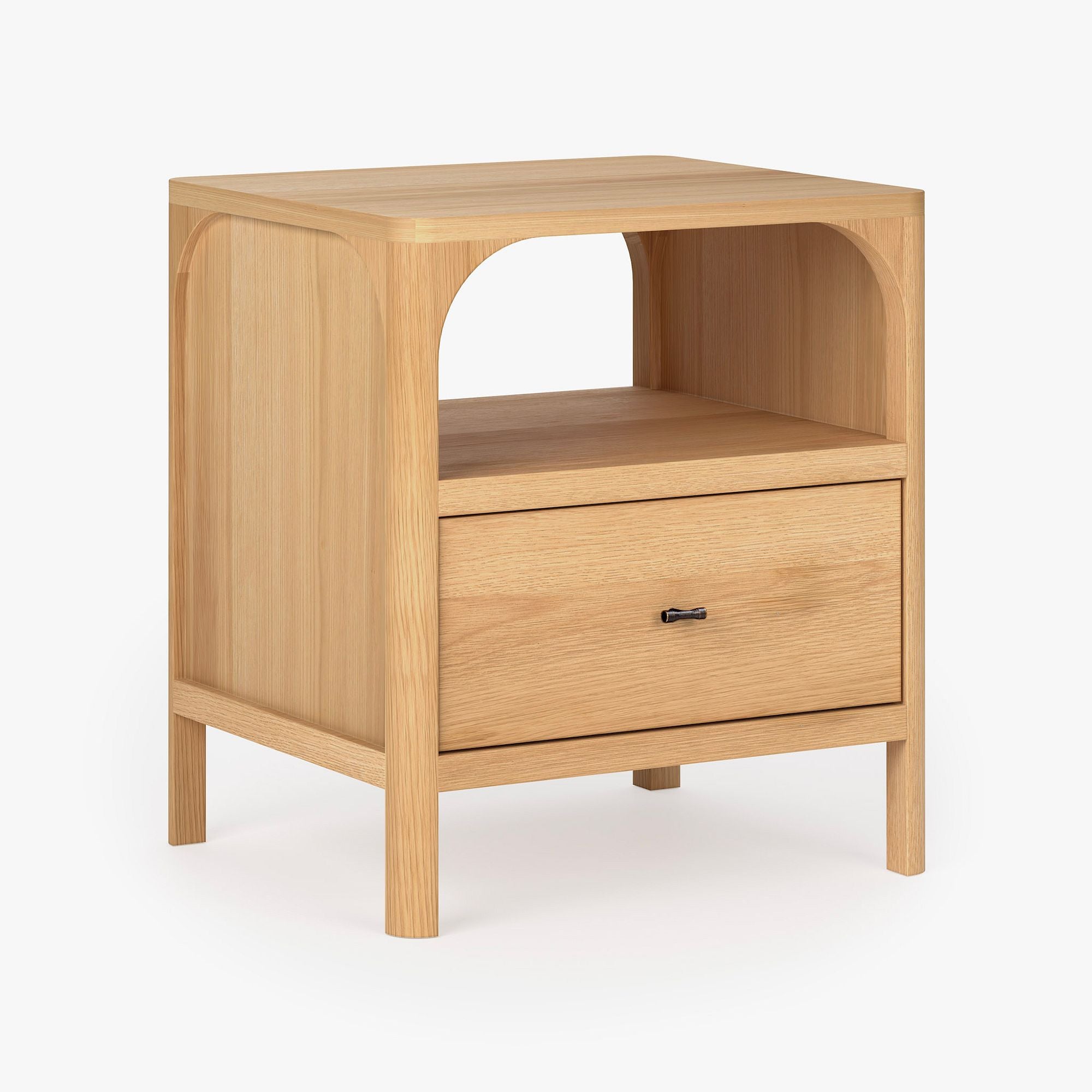 Debitor Wooden Bedside Table - Wooden Bazar