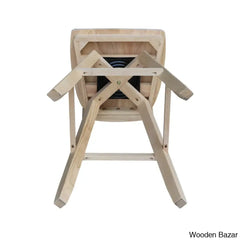 Josline Swivel Solid Wood Counter And Bar Stool
