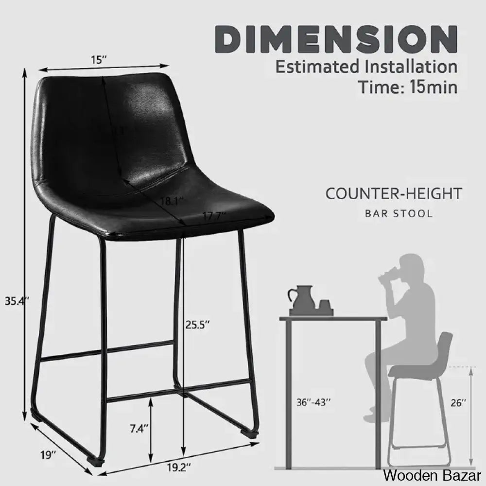 Julienny Swivel Counter And Bar Stools With Back Coutner Height Barstools For Kitchen Island (Set